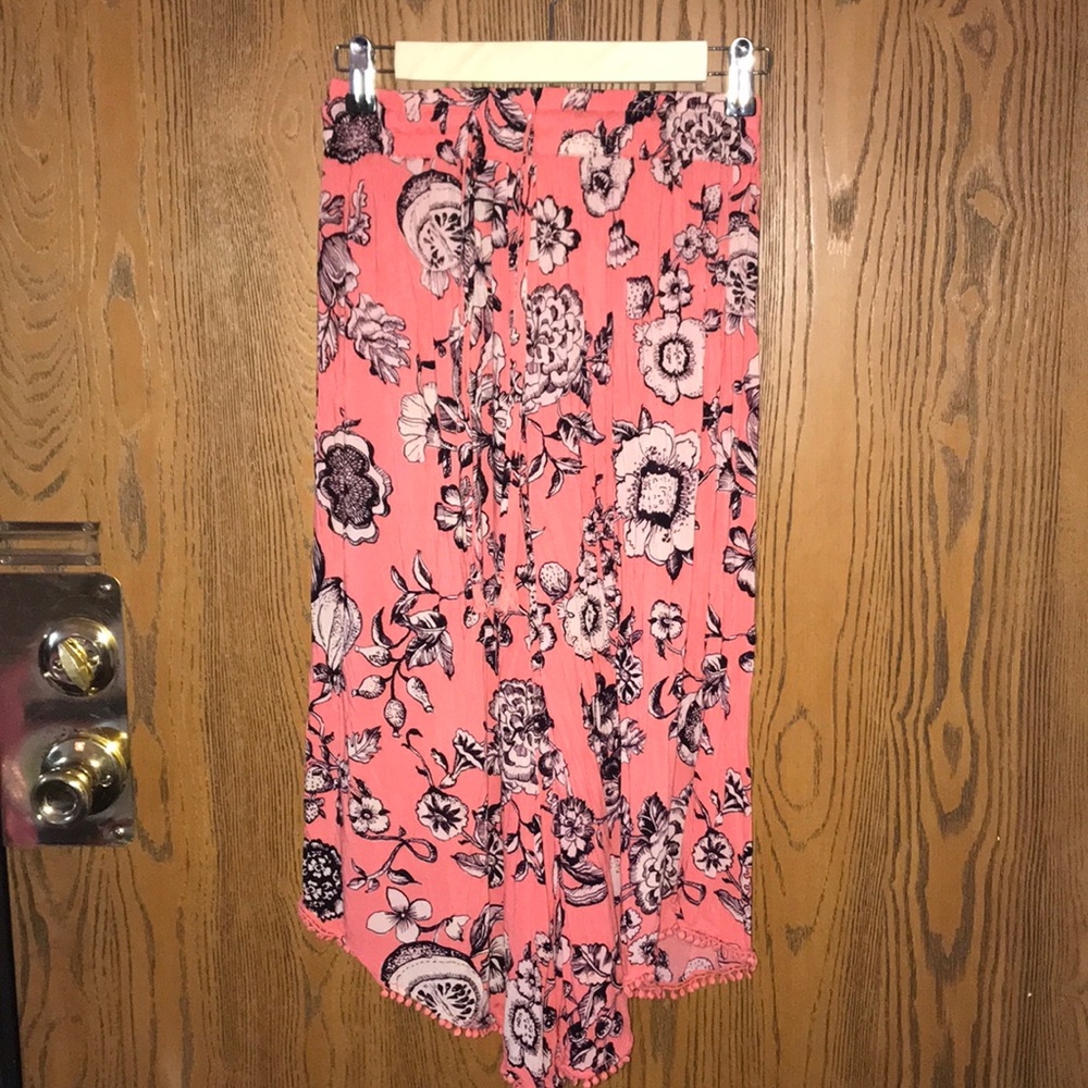 floral bohemian capris from anthropology